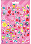 stickerset Peppa Pig 21,5 x 14,5 cm roze 300-delig