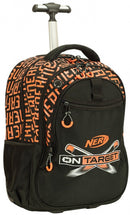 trolley rugzak Nerf junior 46 x 35 x 15 cm zwart/oranje