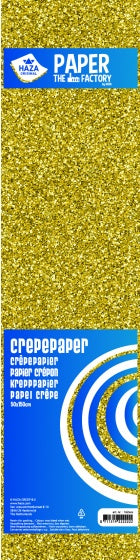crêpepapier The Factory 150 x 50 cm goud per vel