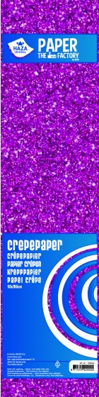 crêpepapier The Factory 150 x 50 cm paars per vel