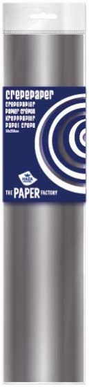 crêpepapier The Paper Factory 250 cm zilver