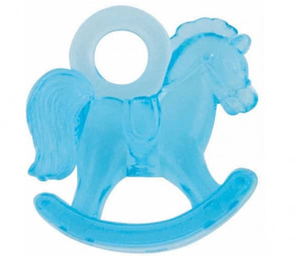 decoratie hobbelpaard blauw 3 cm 16 stuks