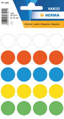 etiketten 100 stuks 19 mm multicolor