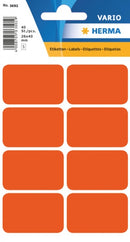 etiketten 40 stuks 26 x 40 mm rood