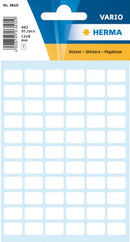 etiketten vierkant 462 stuks 8 x 12 mm wit