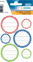 etiketten keuken 18 stuks 55 x 82 mm rood/blauw/groen