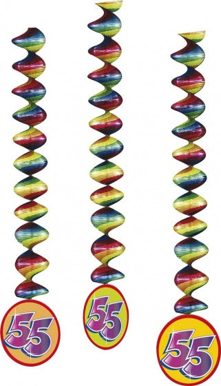 feestlinten ''55'' 75 cm 3 stuks
