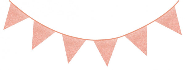 Glitterslinger 6 m Rose Goud