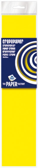 fluor-crêpepapier The Paper Factory 250 cm geel