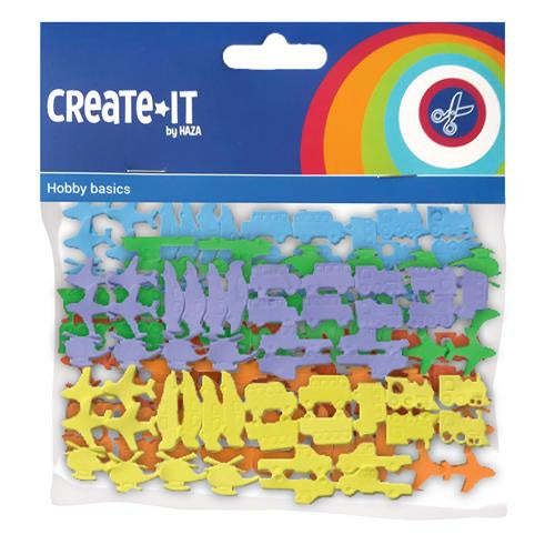 Foamstickers Voertuigen, 72st.