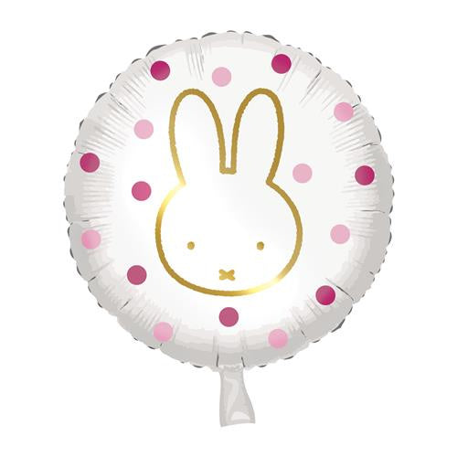 folieballon Nijntje 45 cm wit/roze
