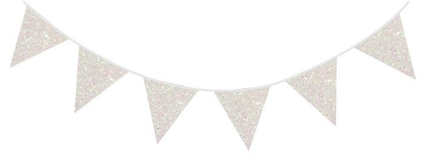 Glitterslinger 6 m Wit