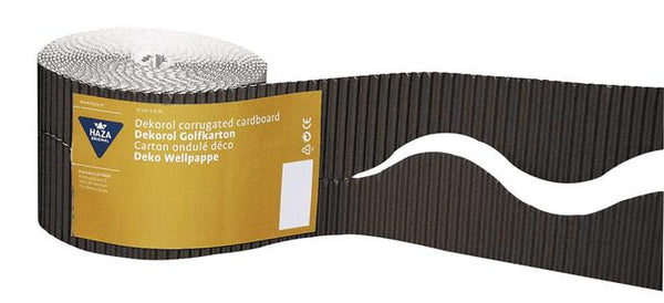 golfkarton rol 10 x 750 cm zwart