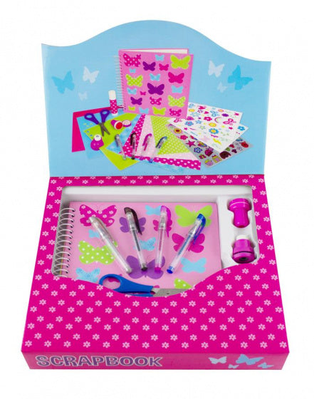 knutselset Scrapbook meisjes karton 18-delig