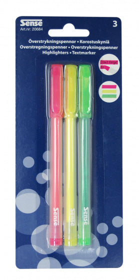 markeerstiften neon 3 stuks