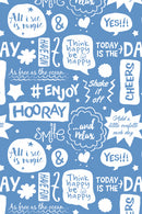 apparaatrol cadeaupapier 200 x 50 cm papier blauw