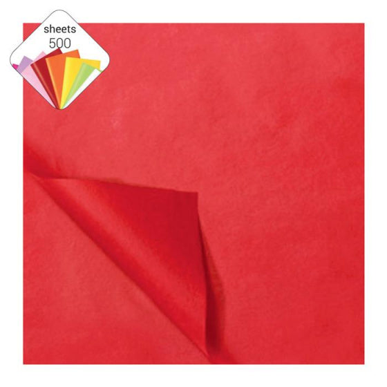 zijdevloeipapier 50 x 70 cm rood 500 vellen