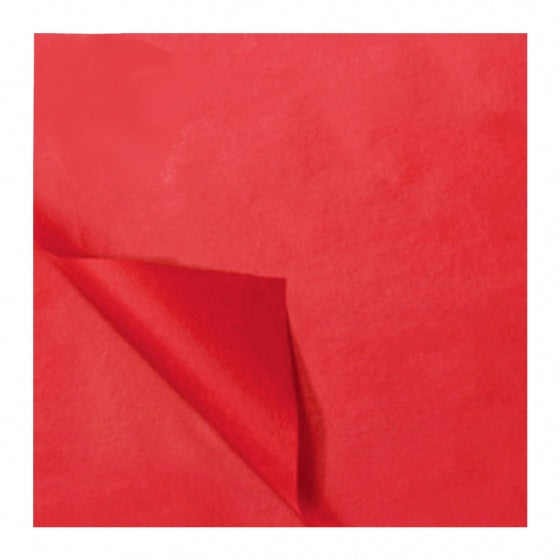 zijdevloeipapier 5 vellen 50 x 70 cm rood