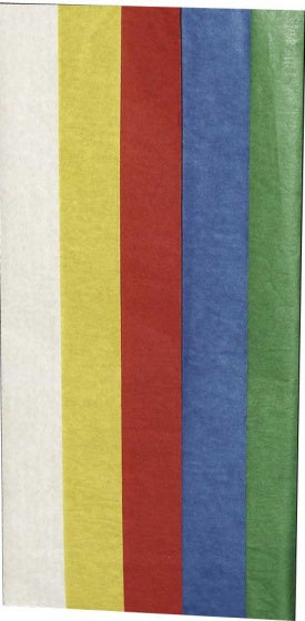 zijdevloeipapier 5 vellen 50 x 70 cm multicolor