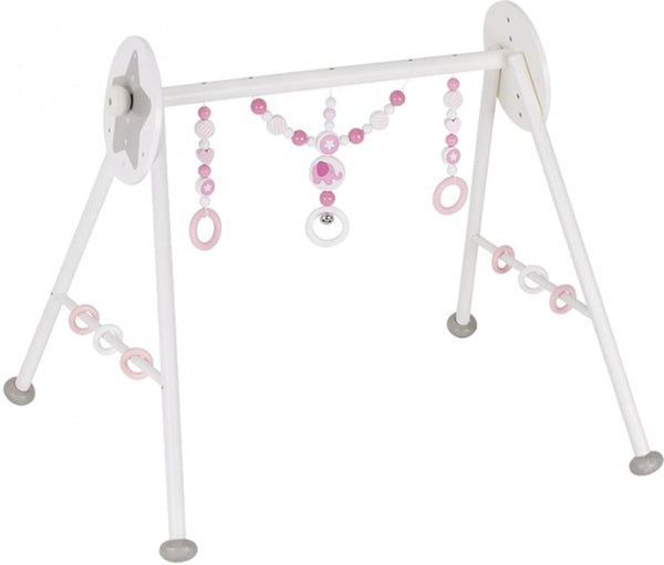 baby-gym Olifant 63 x 55 x 53 cm wit/roze