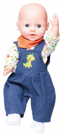 babypoppenkleding junior 35-45 cm textiel 3-delig