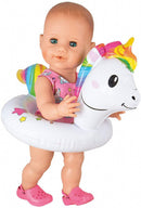 Poppen Zwemring Eenhoorn Henri, 28-35 cm