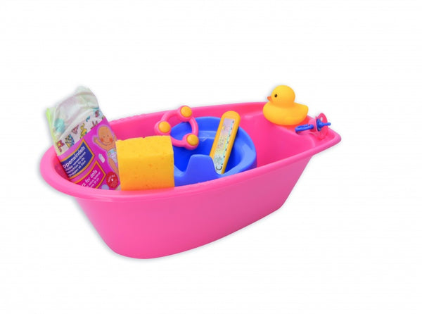 Poppenbad met Accesoires, 8dlg.