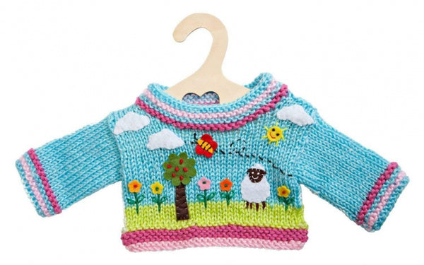 poppenkleding gebreide trui 35-45 cm