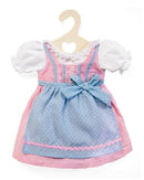 poppenkleding jurk roze oktoberfeest 35-45 cm