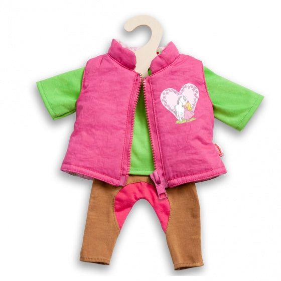 Poppen Paardrij Outfit, 3dlg. 35-45 cm