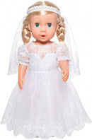 Poppen Trouwjurk met Sluier, 35-45 cm