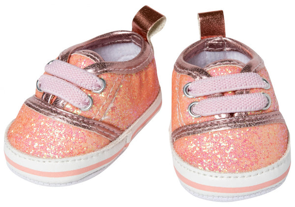 Poppenschoenen Glitter Sneakers Roze, 38-45 cm