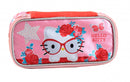 etui meisjes 21 x 10 cm polyester roze