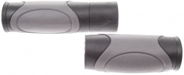 handvatten Zeglo DD04 120/90 mm TPE zwart/grijs per set