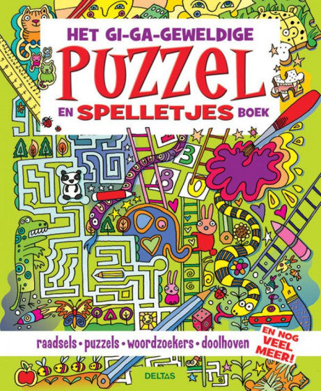 Het ga-ga-geweldige puzzel- en spelletjesboek