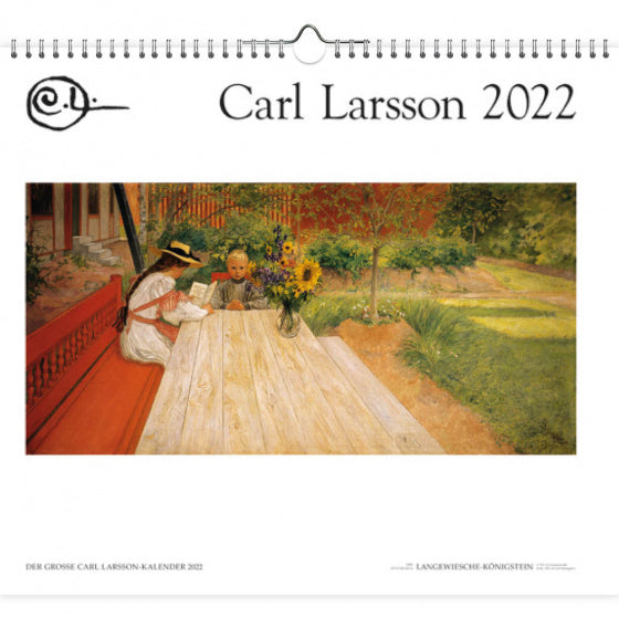 wandkalender 2022 Carl Larsson 42 x 46 cm papier
