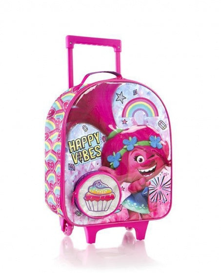 koffer Trolls meisjes 21 liter PVC roze