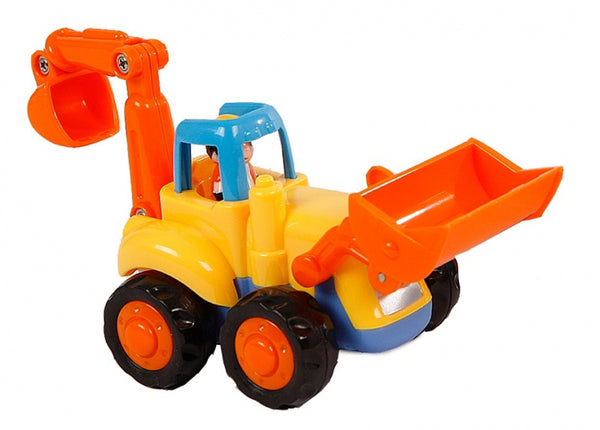 bouwvoertuig shovel junior 16 cm oranje/geel