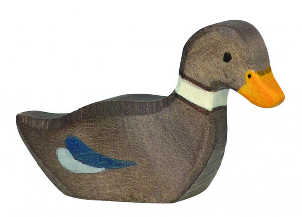 Houten Zwemmende Vrouwjtes Eend
