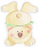 muurdecoratie foam Bear Brothers junior 3 stuks