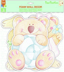 muurdecoratie foam Bear Brothers junior 3 stuks