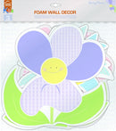 muurdecoratie foam Bloemen junior 3 stuks