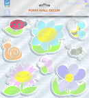 muurdecoratie foam Bloemen junior 8 stuks