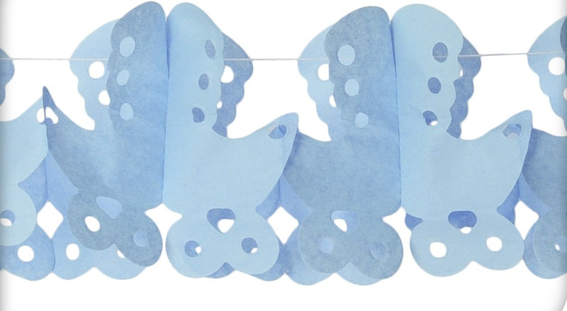 slinger jongen 5 meter papier blauw