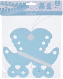 slinger jongen 5 meter papier blauw