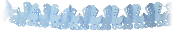 slinger jongen 5 meter papier blauw