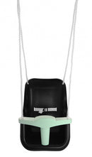 baby schommelzitje 55 x 36 x 38 cm zwart/groen