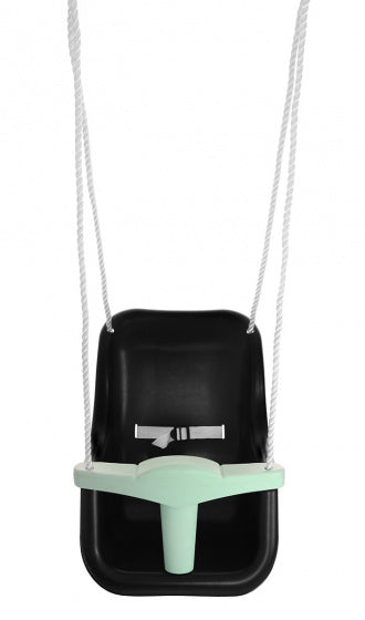 baby schommelzitje 55 x 36 x 38 cm zwart/groen