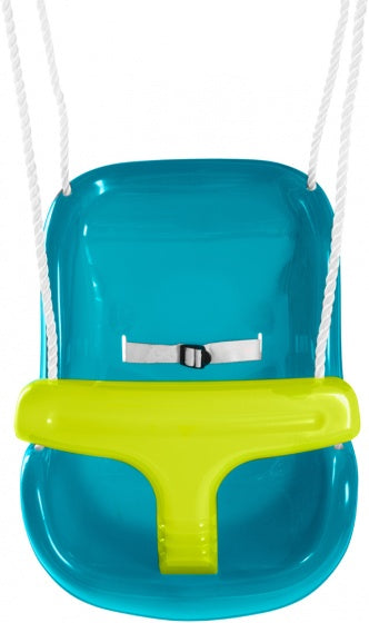 baby schommelzitje 55 x 36 x 38 cm tuquoise/lime