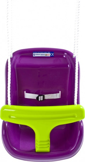 baby schommelzitje 55 x 36 x 38 cm paars/lime